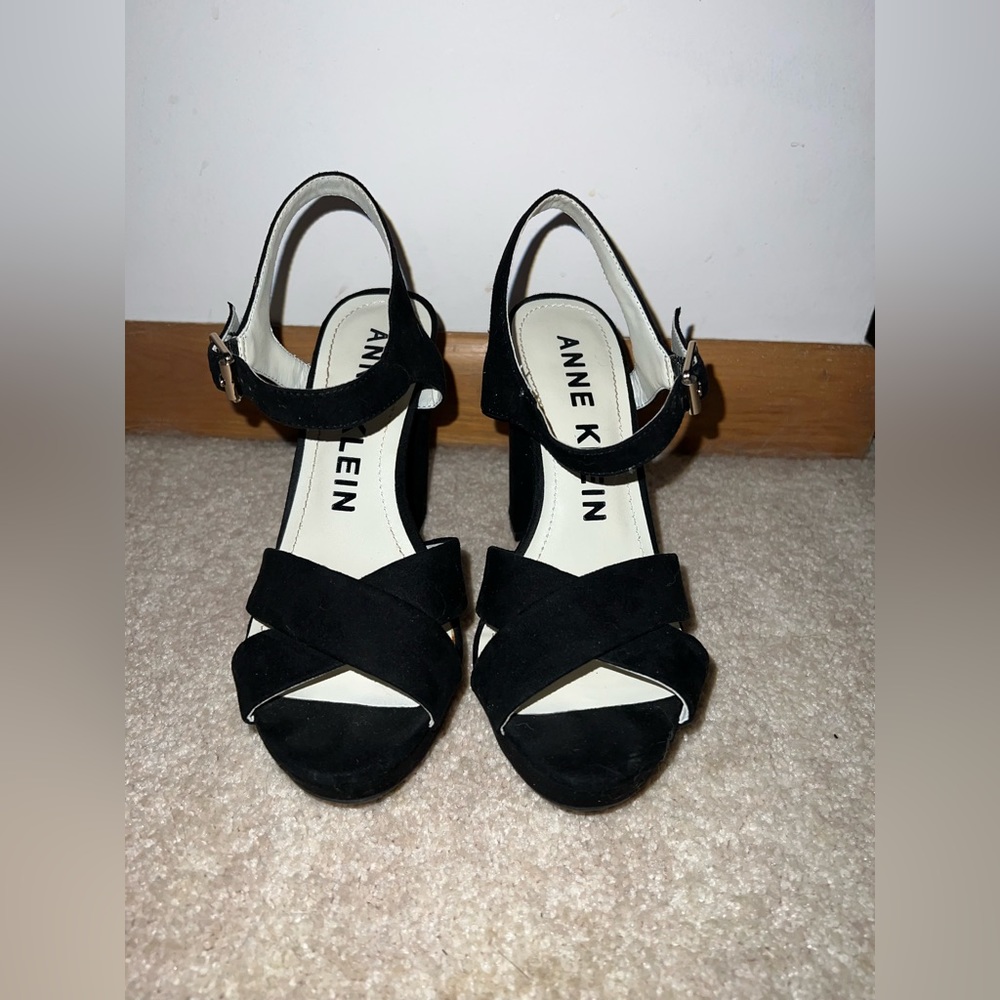 Black Strap Heels